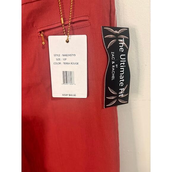 Zac & Rachel The Ultimate Fit Rust Pull On Dress Pants Petite Size 10 NWT - Picture 3 of 7